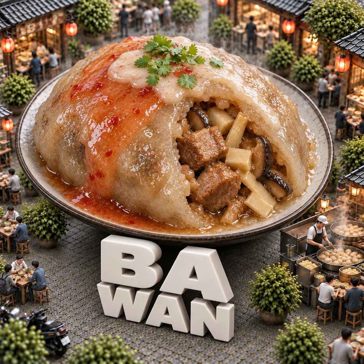 バーワン（台湾風もちもち肉だんご） (肉圓)