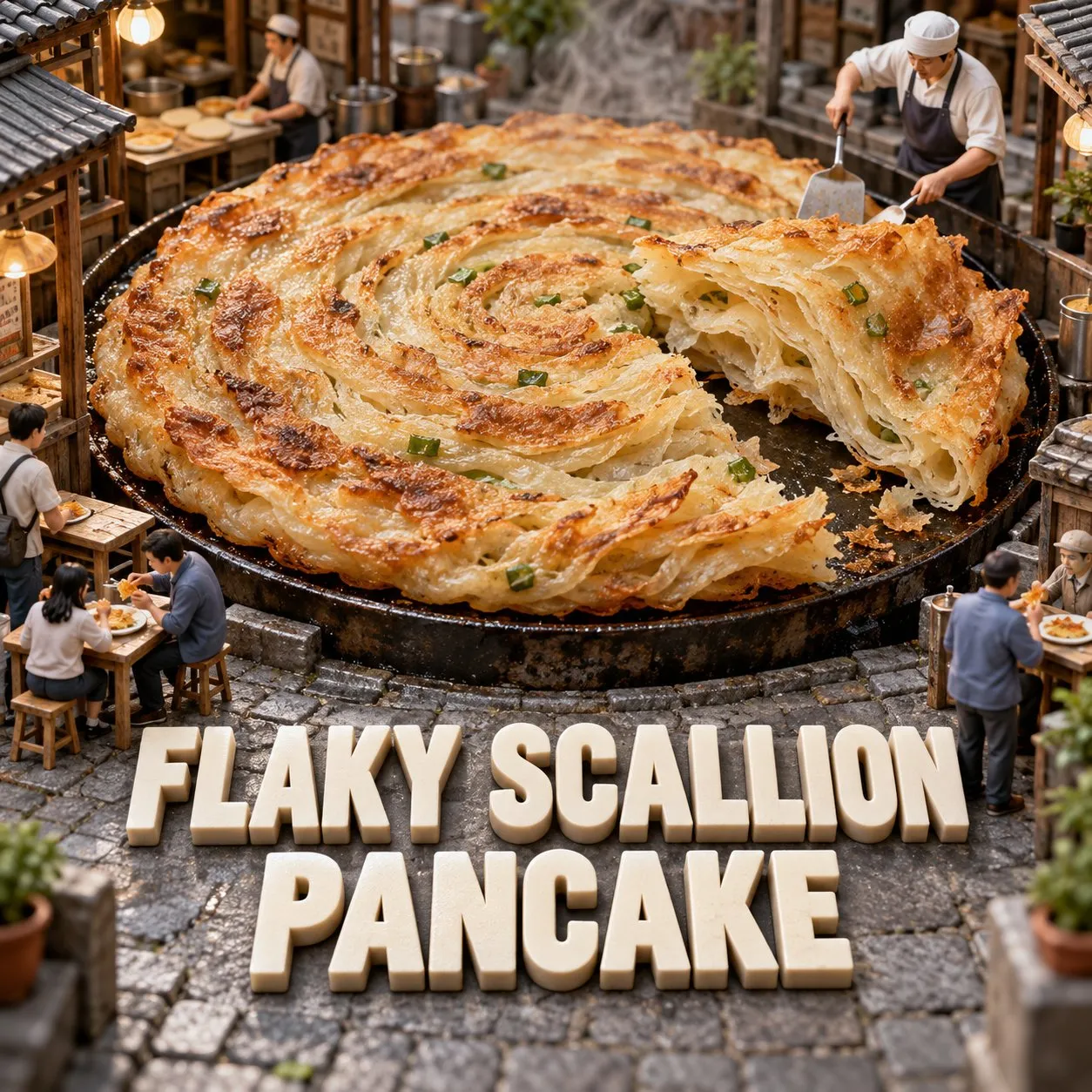 Flaky Scallion Pancake (蔥抓餅)