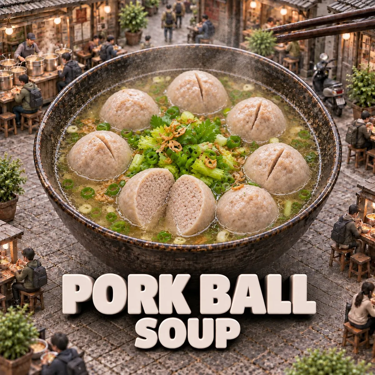 Sup Bakso Babi (貢丸湯)