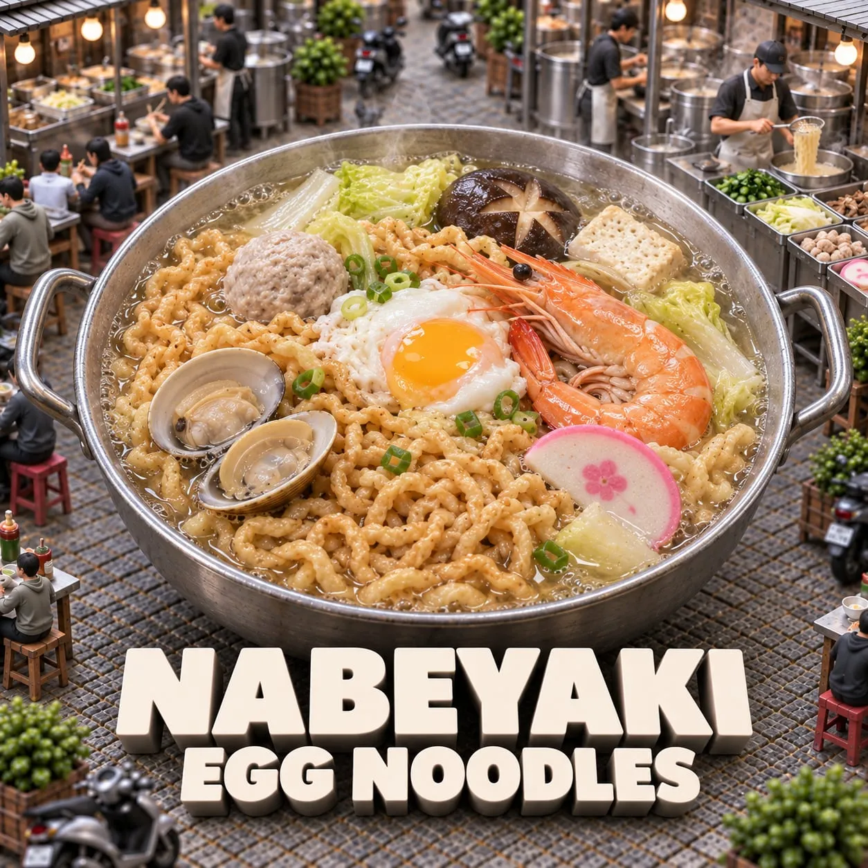 Nabeyaki Egg Noodles (鍋燒意麵)