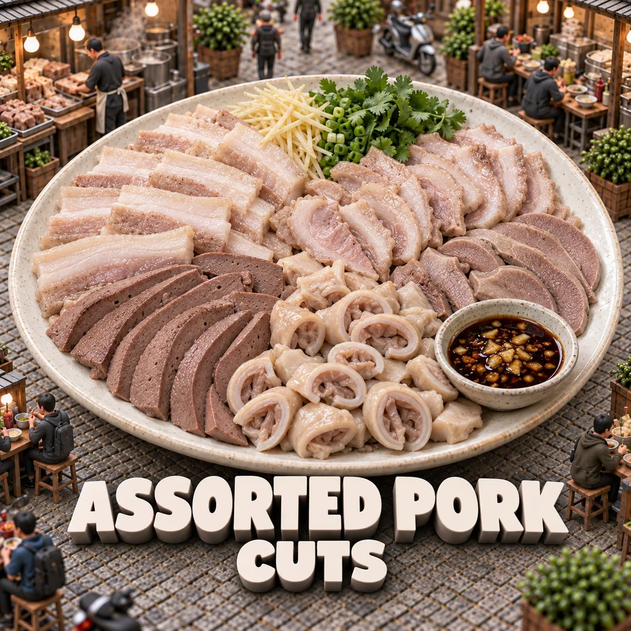Assorted Pork Cuts (黑白切)