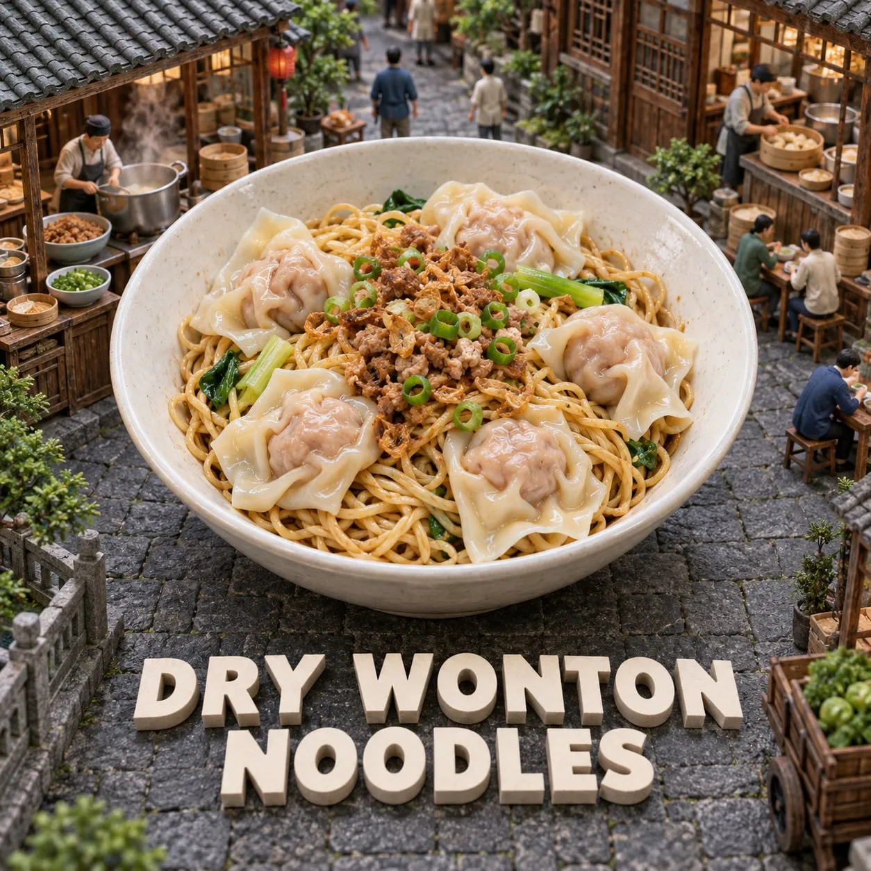 Dry Wonton Noodles (餛飩乾麵)