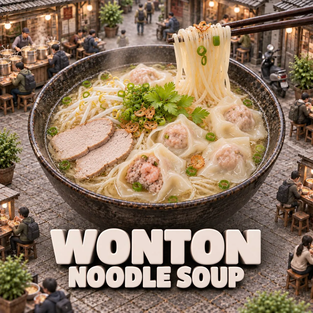 Wonton Noodle Soup (餛飩麵)
