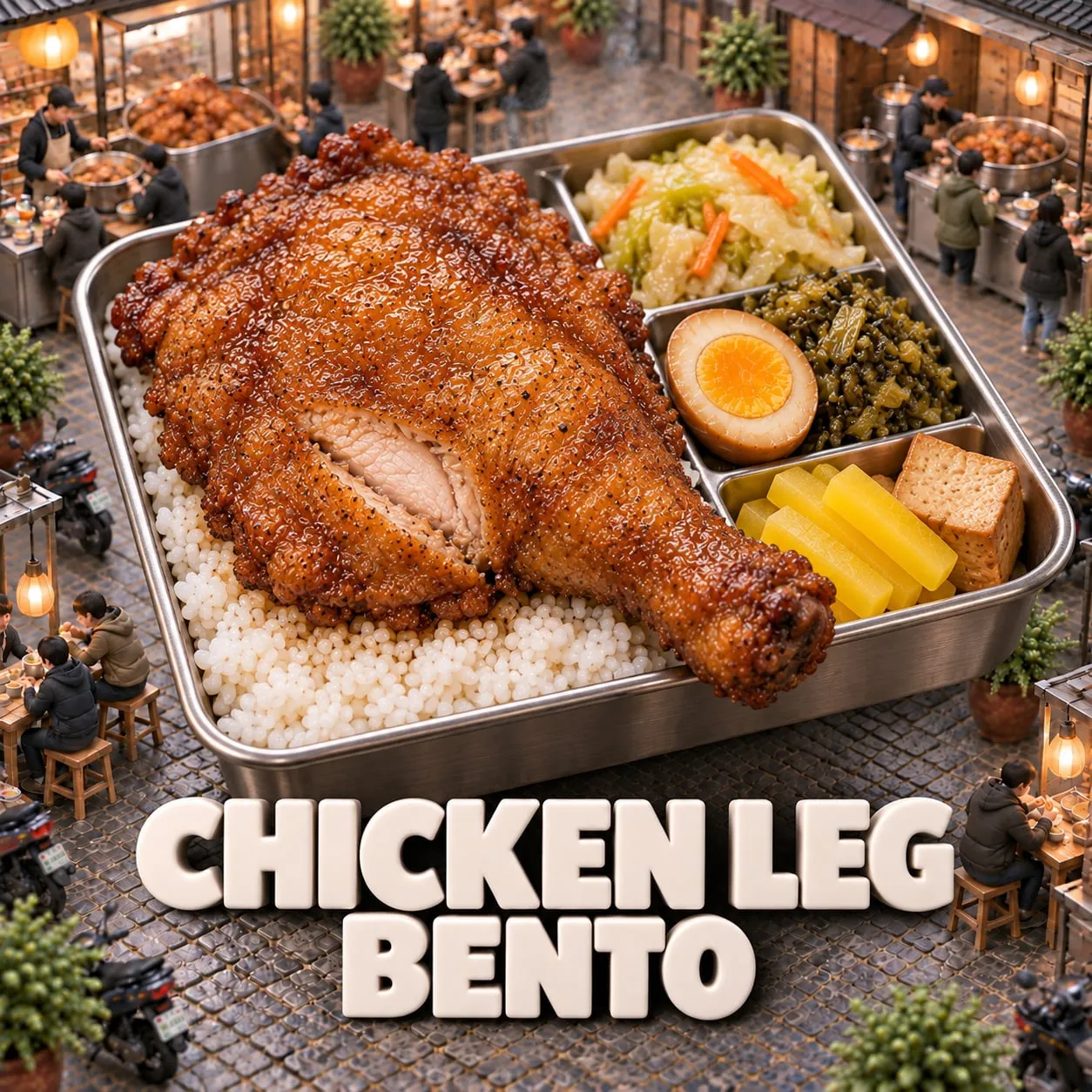 Chicken Leg Bento (雞腿便當)