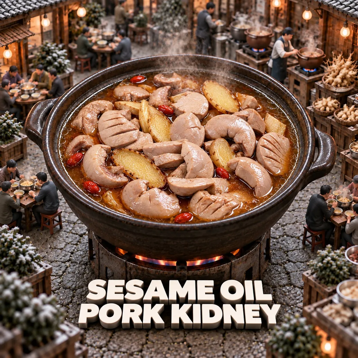 Sesame Oil Pork Kidney (麻油腰子)