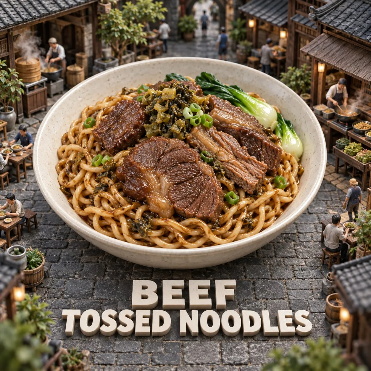 Beef Tossed Noodles (牛肉拌麵)