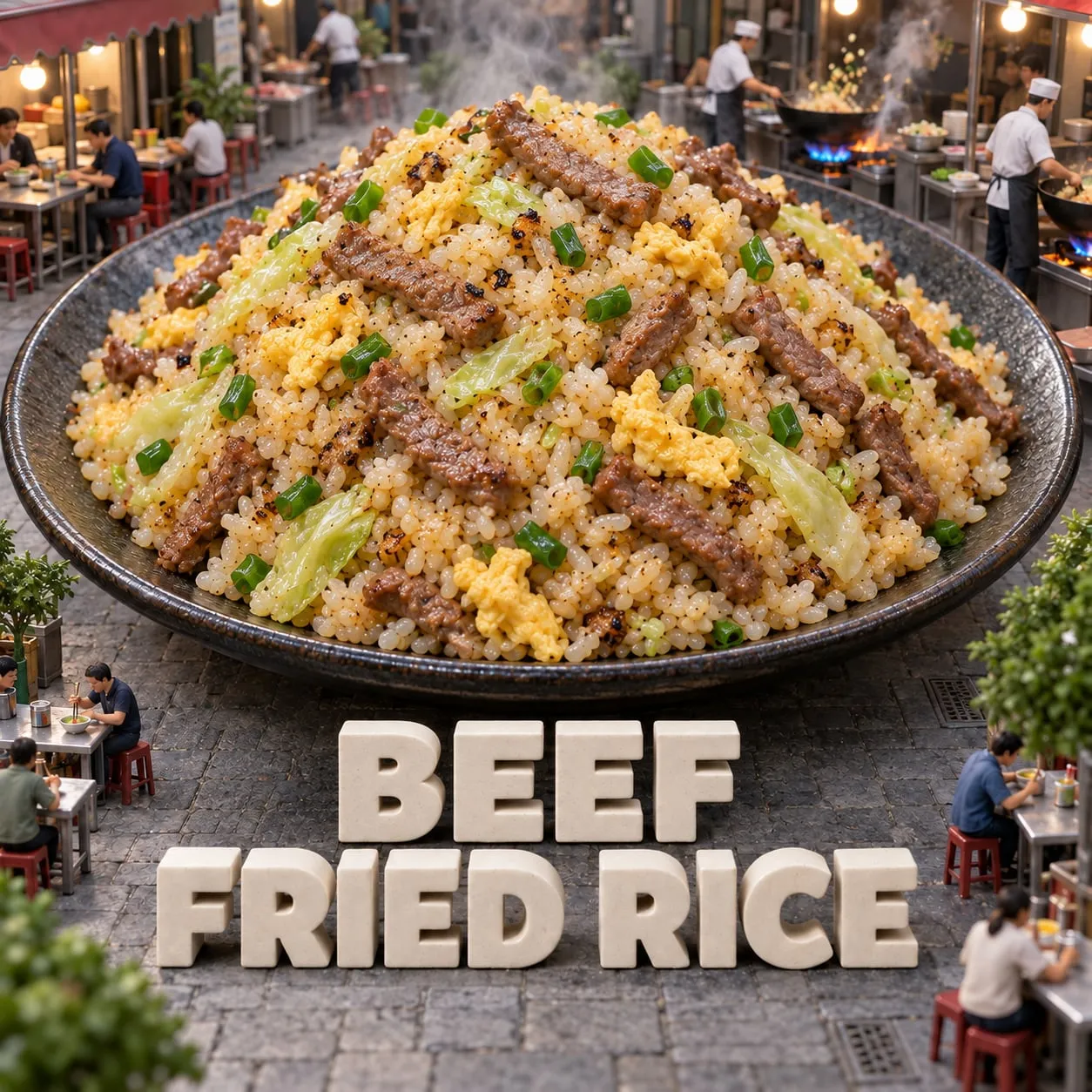 Beef Fried Rice (牛肉炒飯)