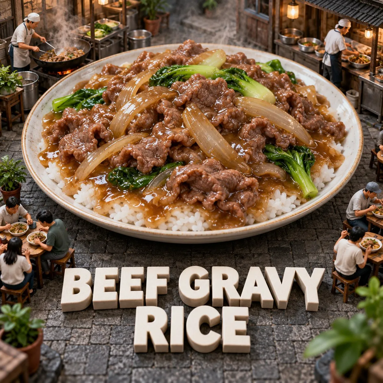 Beef Gravy Rice (牛肉燴飯)