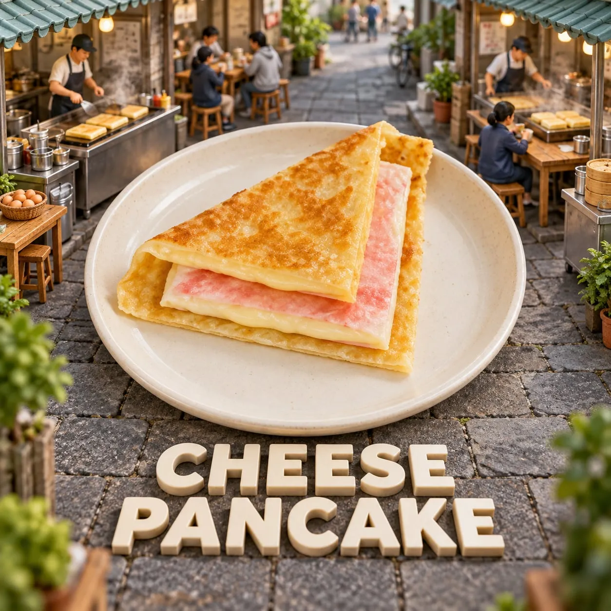 Cheese Egg Crepe (起司蛋餅)
