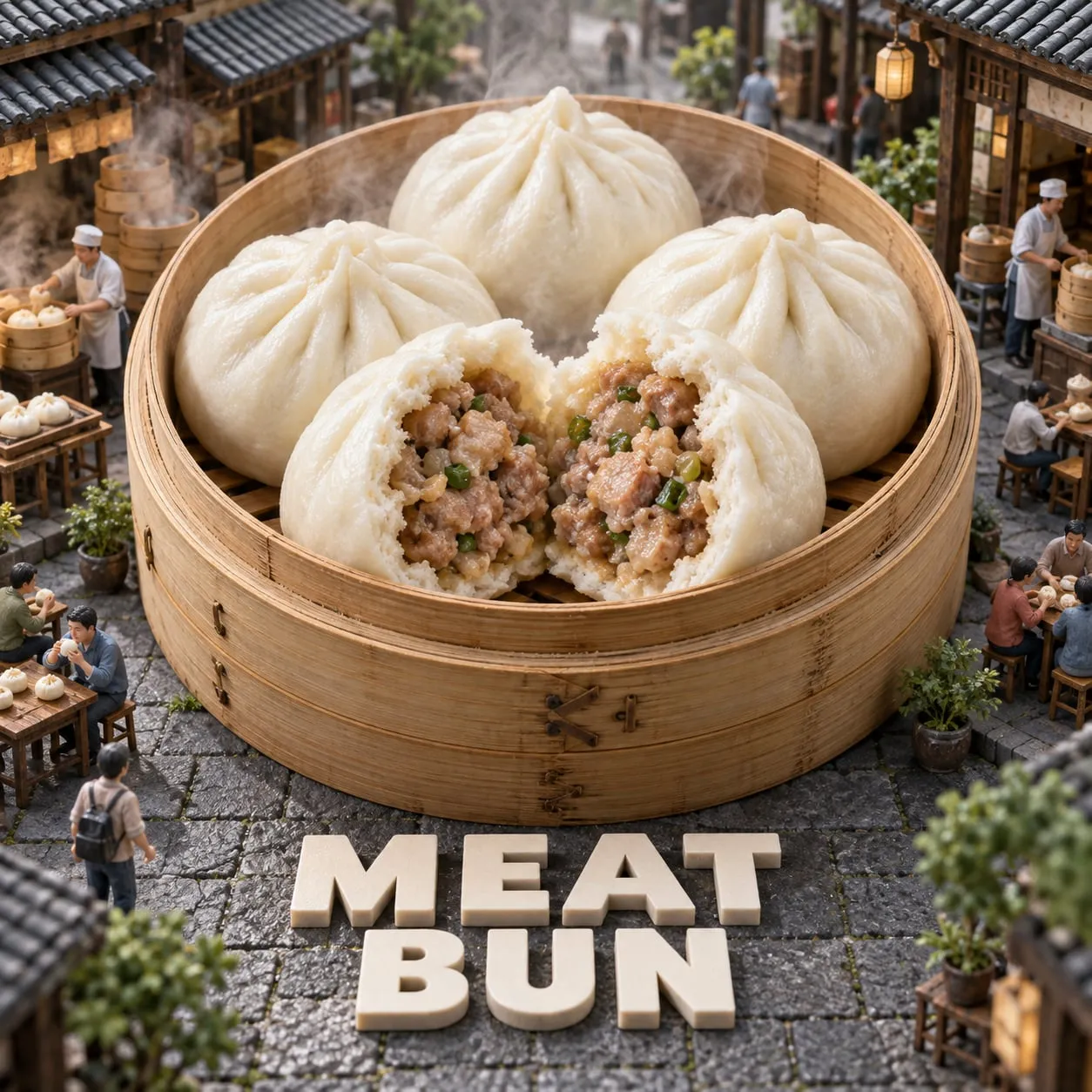 Steamed Meat Buns (肉包)