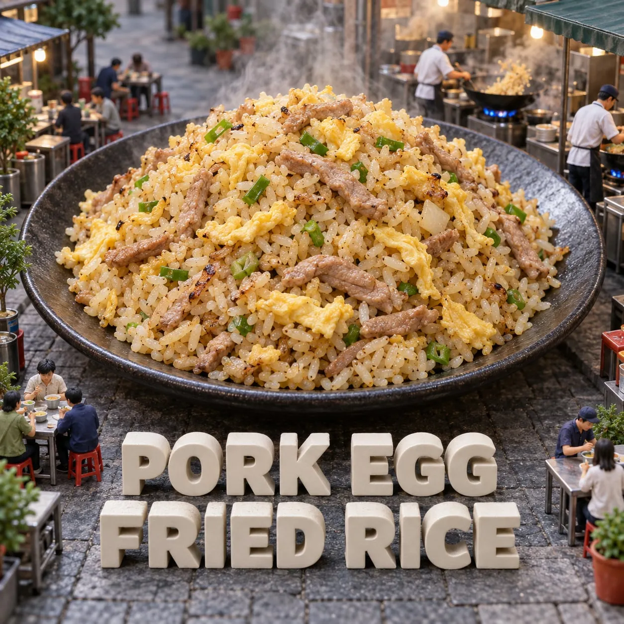 Shredded Pork and Egg Fried Rice (肉絲蛋炒飯)