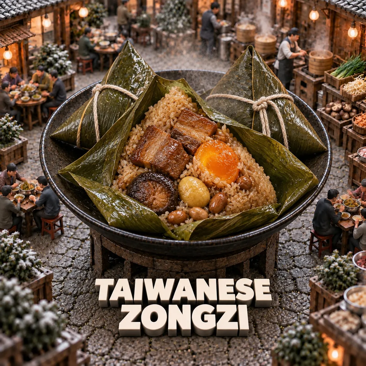 Taiwanese Zongzi (肉粽)