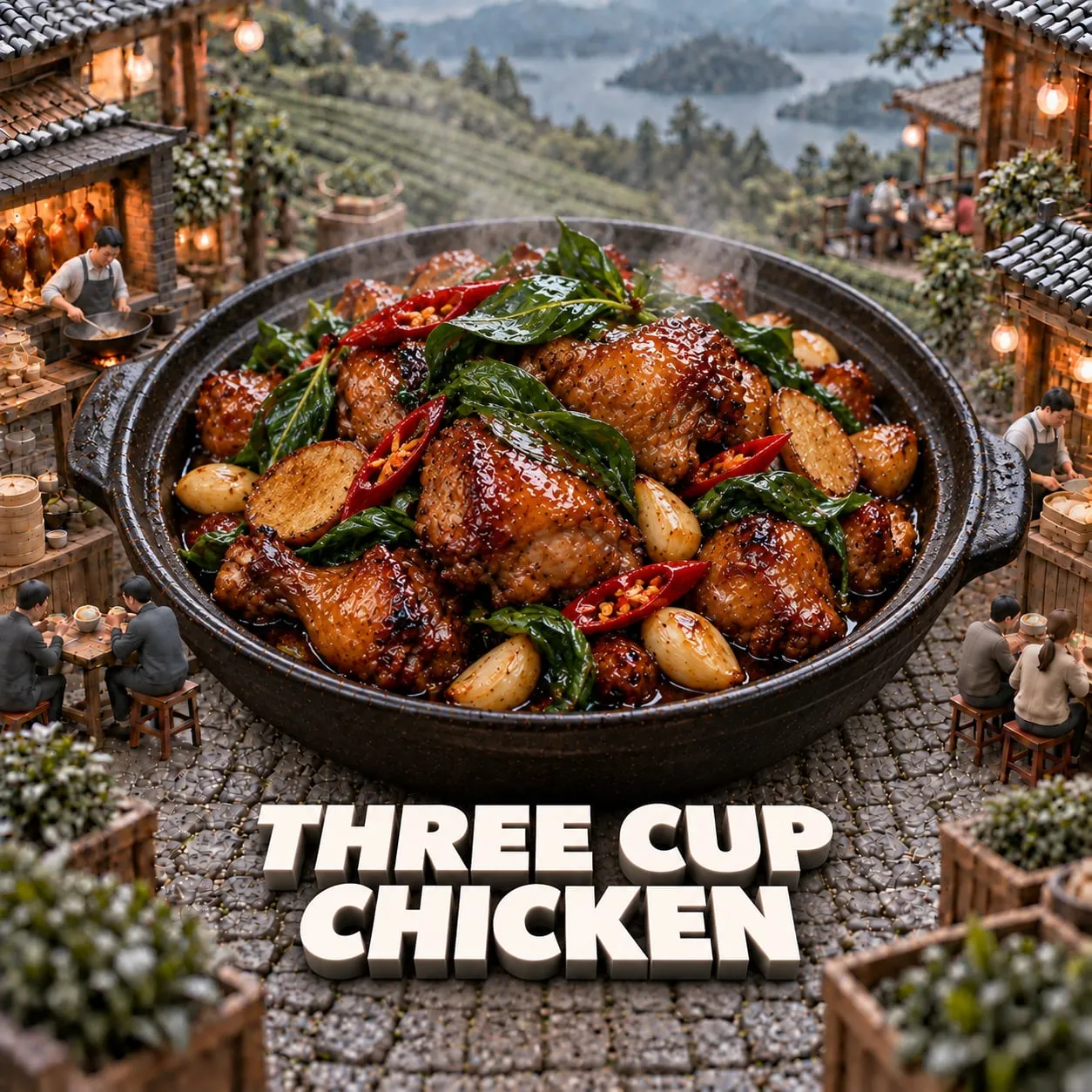 Three Cup Chicken (三杯雞)