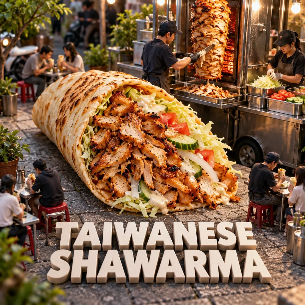 Taiwanese Shawarma (沙威瑪)