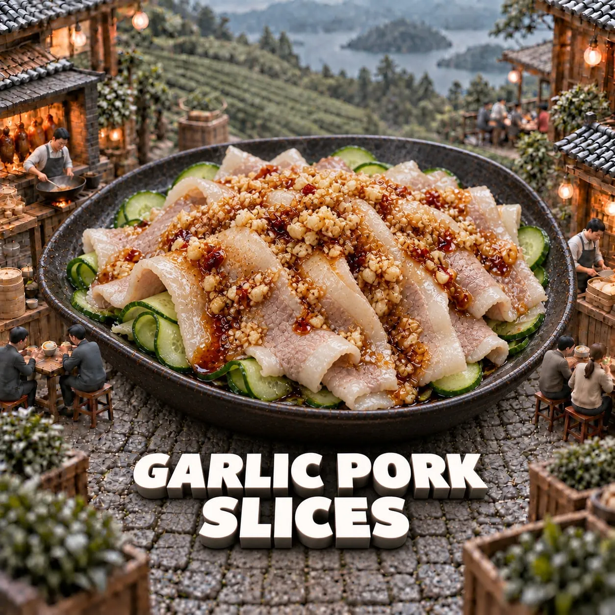 Garlic Pork Slices (蒜泥白肉)