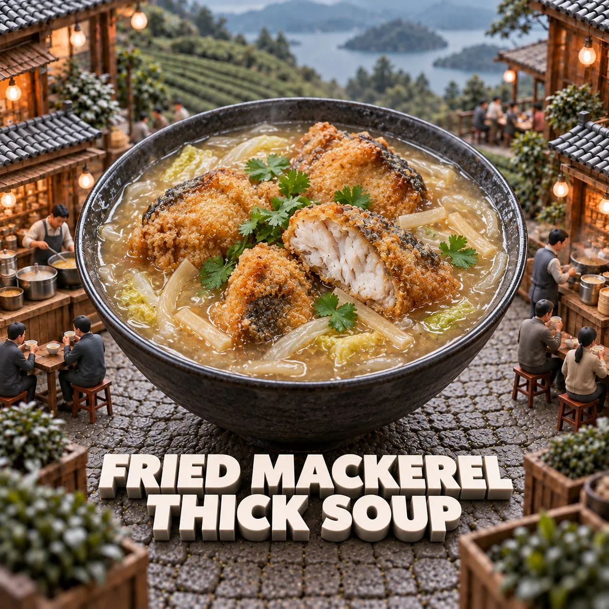 Fried Mackerel Thick Soup (土魠魚羹)