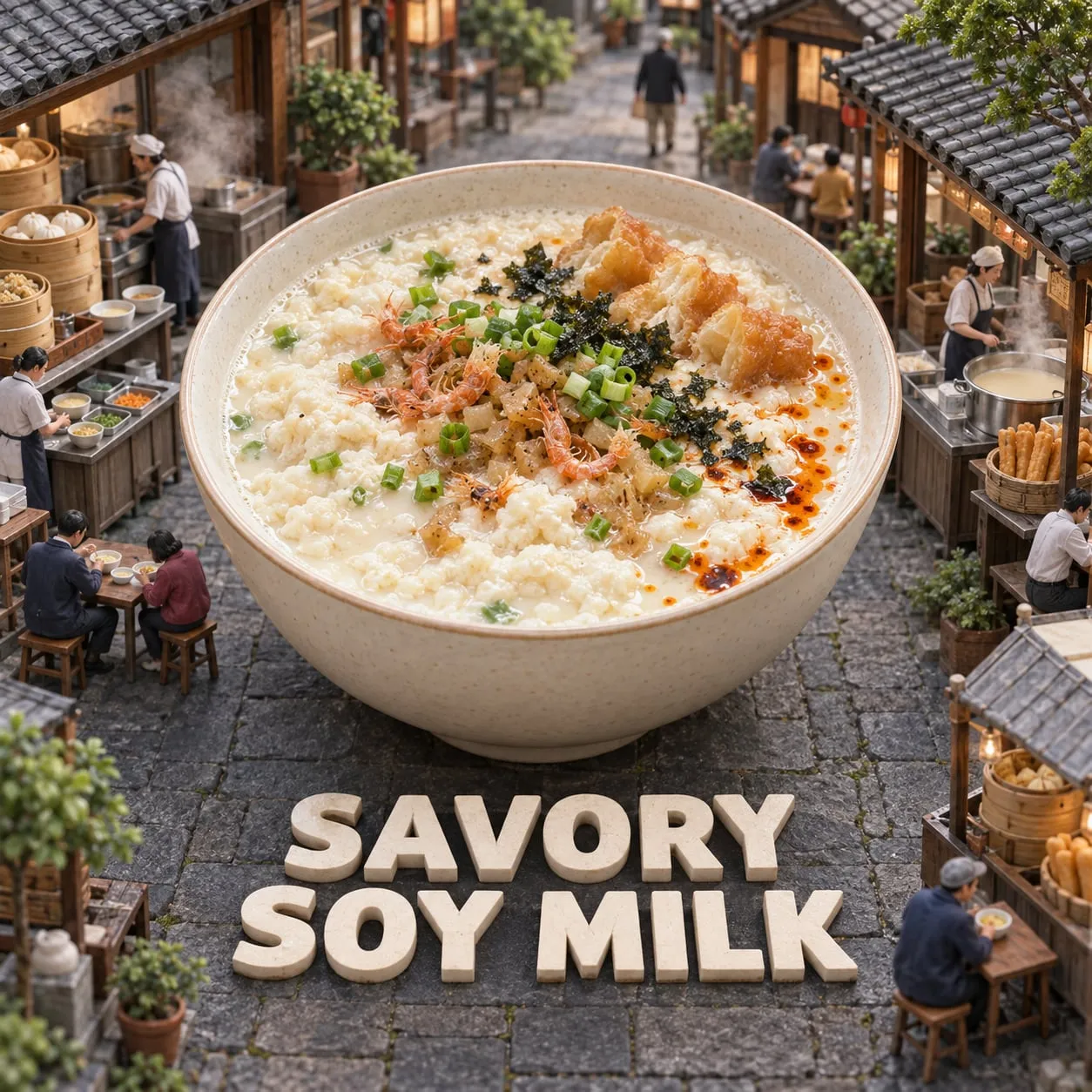 Savoury Soy Milk Soup (鹹豆漿)