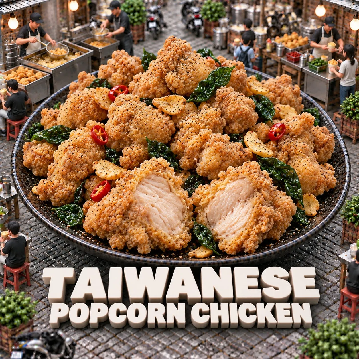 Taiwanese Popcorn Chicken (鹹酥雞)