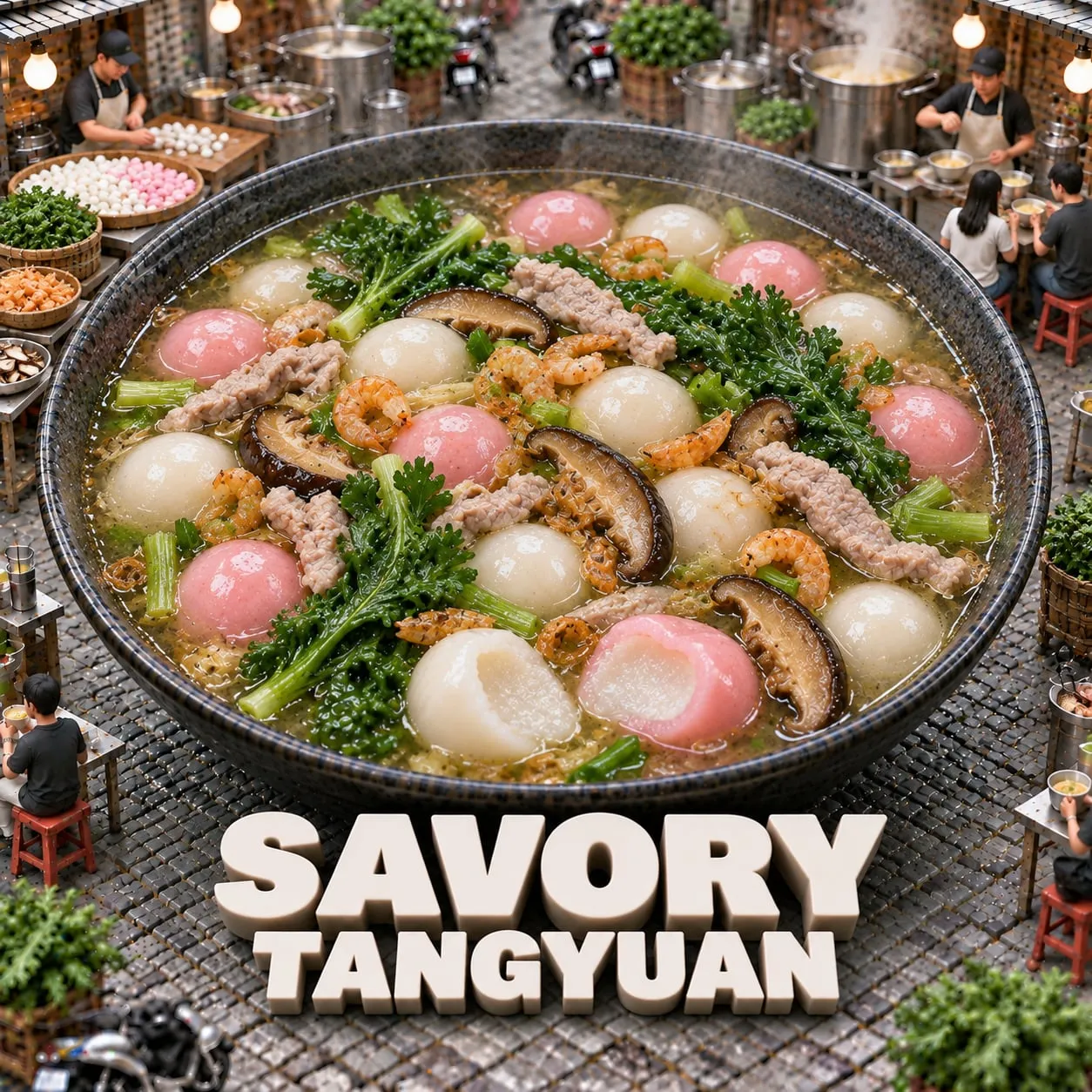 Savory Tangyuan (鹹湯圓)
