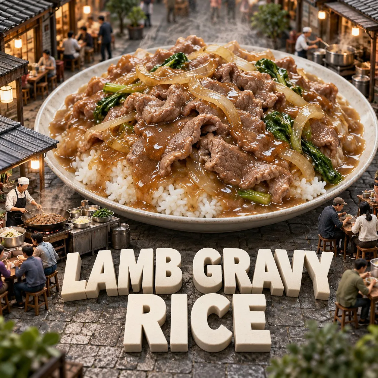 Lamb Gravy Rice (羊肉燴飯)