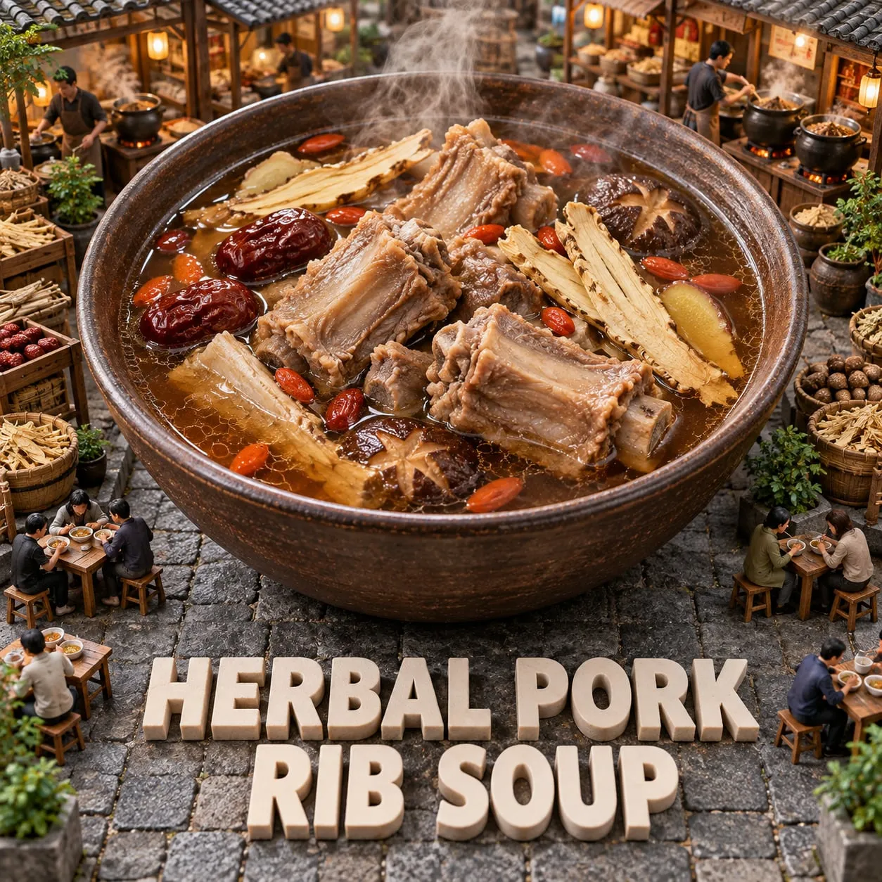 Herbal Pork Rib Soup (藥燉排骨)
