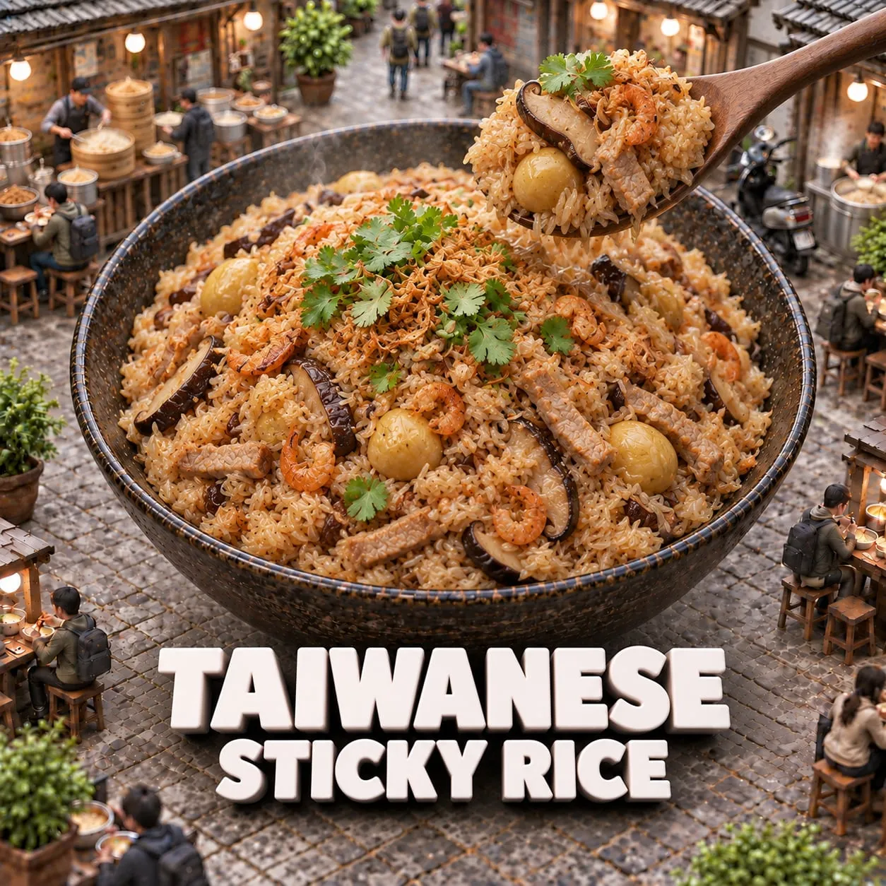 Taiwanese Sticky Rice (油飯)
